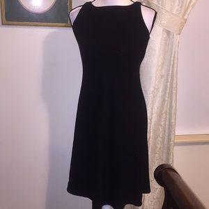 Petite Sophisticate black beaded dress. Size 2.